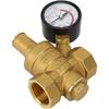 Pressure Reducer DN20 Brass Adjustable Water Pressure Regulator Reducer with Meter