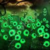 1Pack Wind-Powered Eye Bulbs with 6 Solar-Powered LED Bulbs  Halloween-Themed Outdoor Garden Decor for Yard Lawn Halloween
