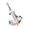 2Pcs Beach Style Hanging Ornaments Anchor Wall Hooks Mini Thermometer Shells Net Nautical Decor Bedroom Photography Background