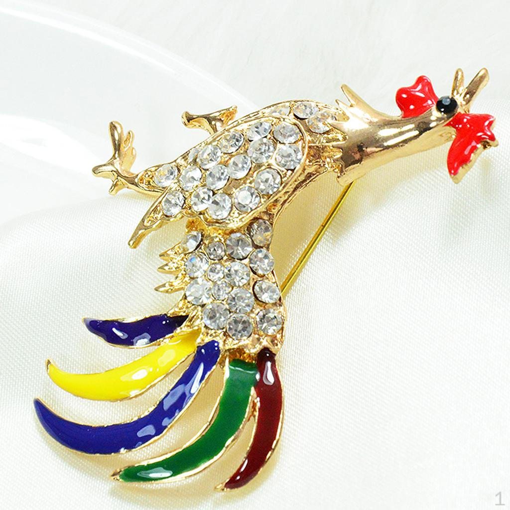 

Brooch Pin Animal Enamel With Sparkling Zircons золотистый