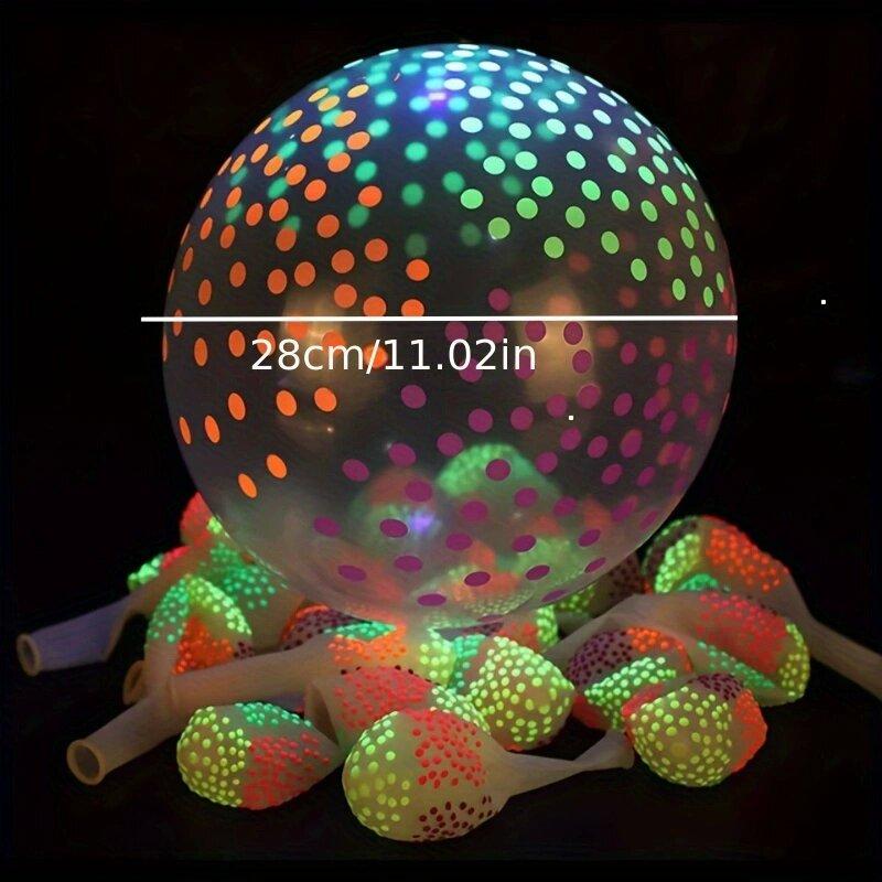 20Pcs Fluorescent Balloon Glow In The Dark Neon Glow Latex Balloons For Wedding Birthday Glow Party Decor