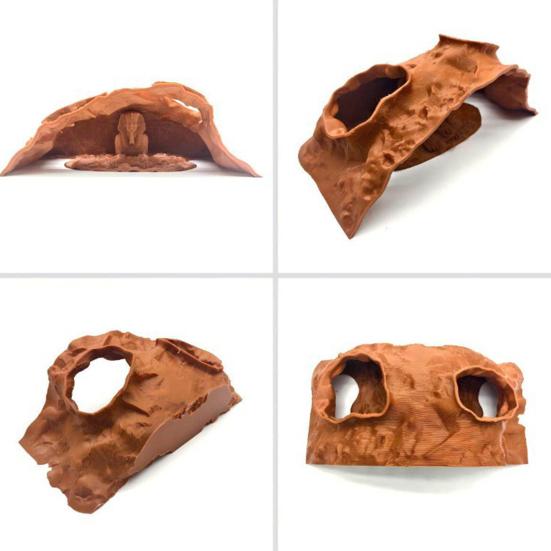 Aquarium Tunnel Cave Egyptian Pharaoh Under Gravel Tunnel Small Fish And Shrimp Hideout with Viewing Ports for Betta Pleco Shrimp Tank Decor