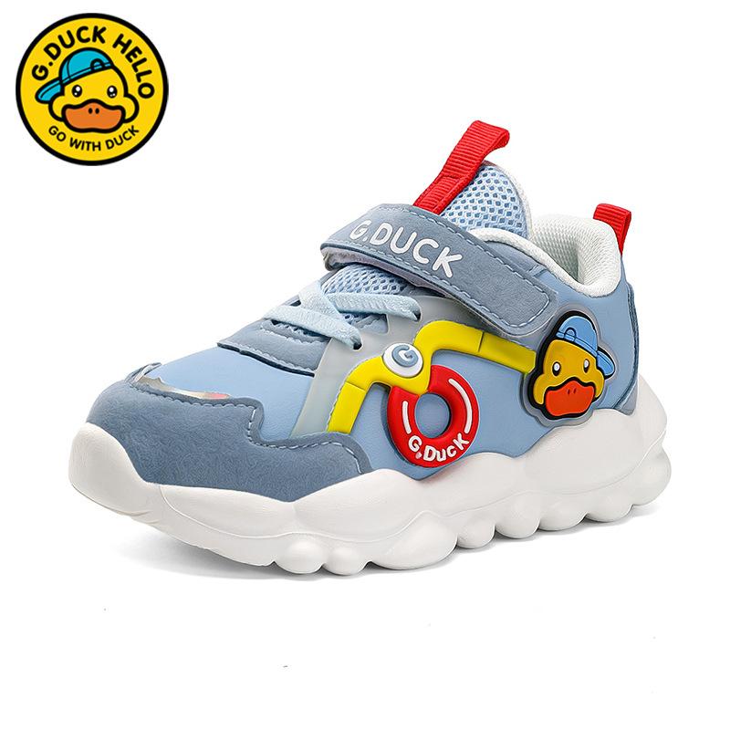 G.Duckkids little yellow duck baby shoes 2025 autumn and winter waterproof leather boys functional shoes toddler shoes