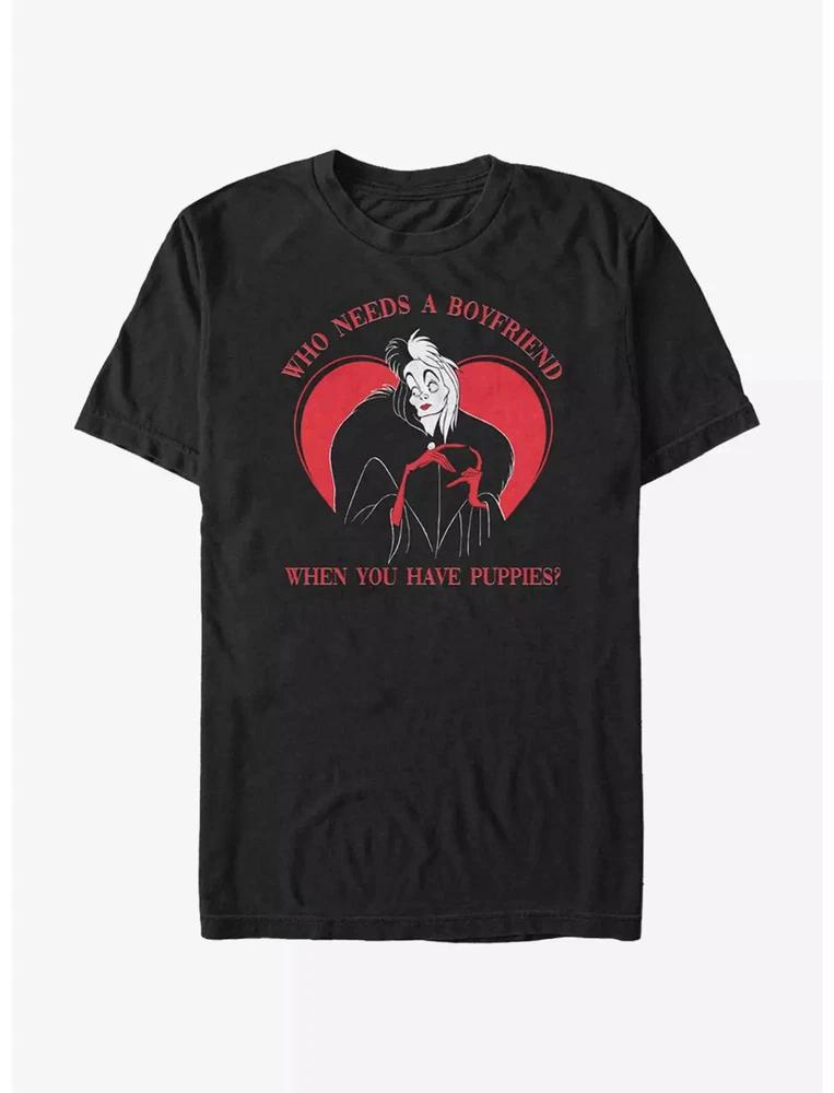 Villains When You Have Puppies Black TShirt S