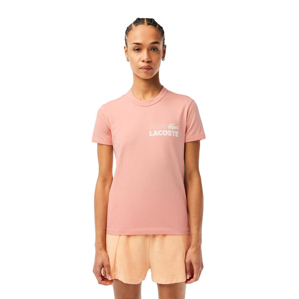 Lacoste Womens/Ladies Organic Cotton Jersey Slim T-Shirt