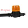 100 Pcs 1/4" Pipe Mini Valve Garden Watering Irrigation Shut Off Controller 4/7mm Hos Waterstope End Barbed Miniature Valve