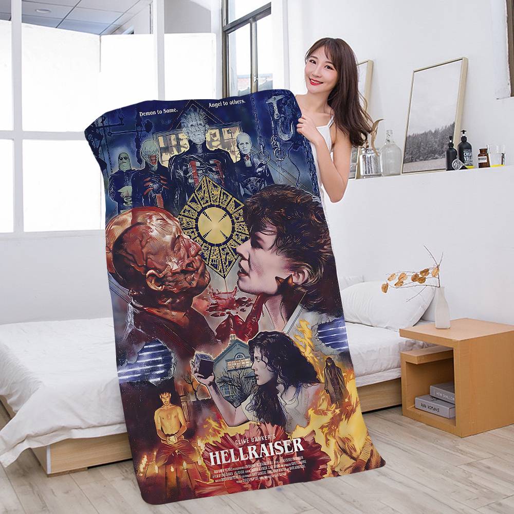 Classic H-Hellraiser Horror Movie Beach Towel Colorful Bath Towels for Girl Microfiber Quick Dry Sand Free Beach Yoga Spa