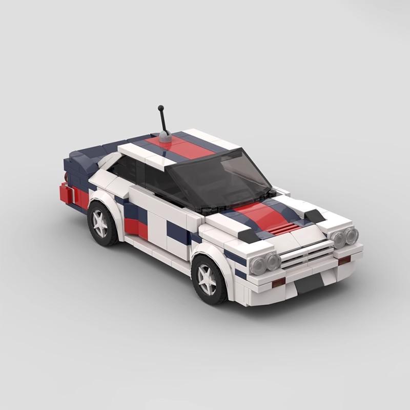 Совместимый с конструктором -176343 Wrc Opel Manta400 Раллийный собранный модель автомобиля Подарок