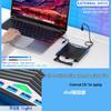 High-Speed Multi-Function Blu-ray USB/Type-C External DVD Burner for Laptops, Mobiles, and Desktops