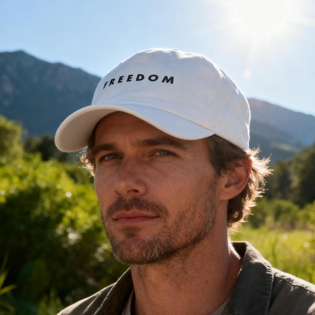 Baseball Hat for Men Sun Protection Headwear Freedom Design Lightweight Adjustable Men's Baseball Hat for Women Girls Boys Youth