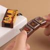 Cartoon Patterns Chocolate  Keychain Portable Bendable Keychain Fidget Toy Keychain  For Kids