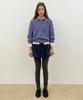 SINOON Mixed Boucle Collar Knit (Blue)
