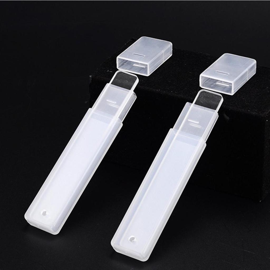 Mini Clear Glass Nano Nail File Rectangle