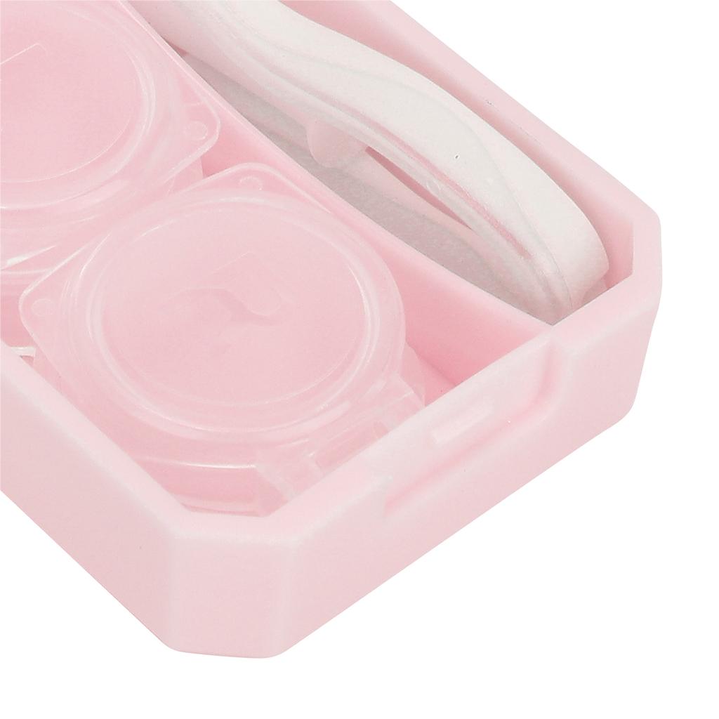 Contact Lens Box Contact Lens Soak Storage Container with Mirror Tweezer Stick Remover Tool