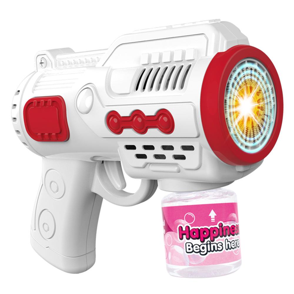 

979-1 Automatic Bubble Machine 10-Hole Handheld Bubble Gun Kids Bubble Generator Toy with Light A