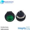 PBS-33B 12MM Small Waterproof Self-Reset Button Switch - Red, Black, Blue, Green, Yellow, White