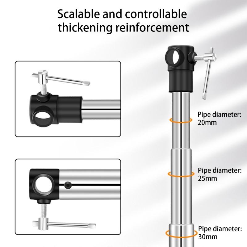 117-300cm Photo Studio Telescoping Background Support Rod for Seamlessly Paper and Fabric Support