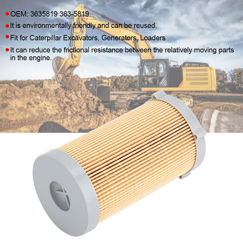Engine Fuel Filter with Gasket Fit for Caterpillar Excavators Generators Loaders 3635819