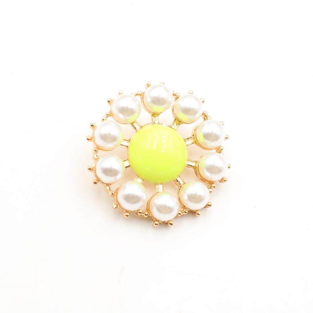 High end 2-piece 35mm pearl alloy DIY sweater with foot buttons, jacket, coat, clothing sewing accessories