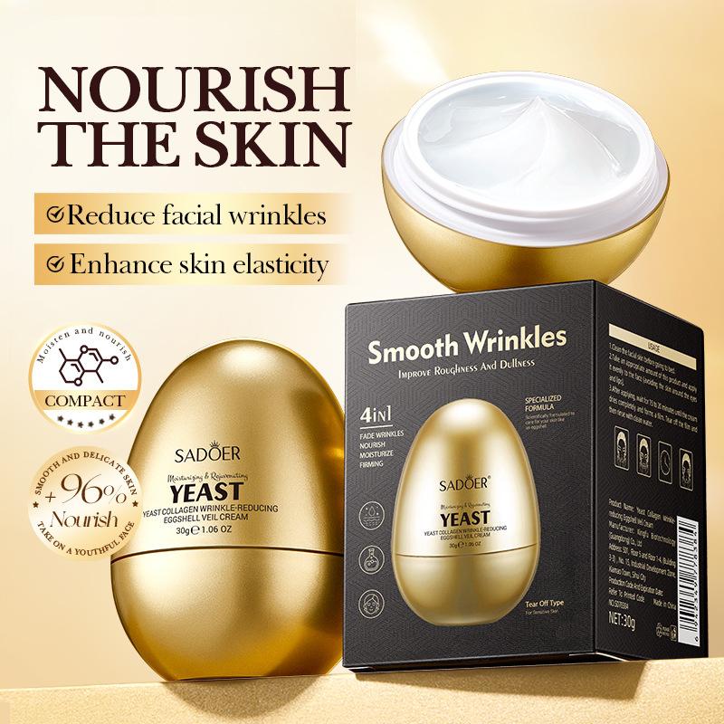 Yeast Collagen Veil Cream 30g Egg Shell Light Pattern Moisturizing Cream Skin Care Products