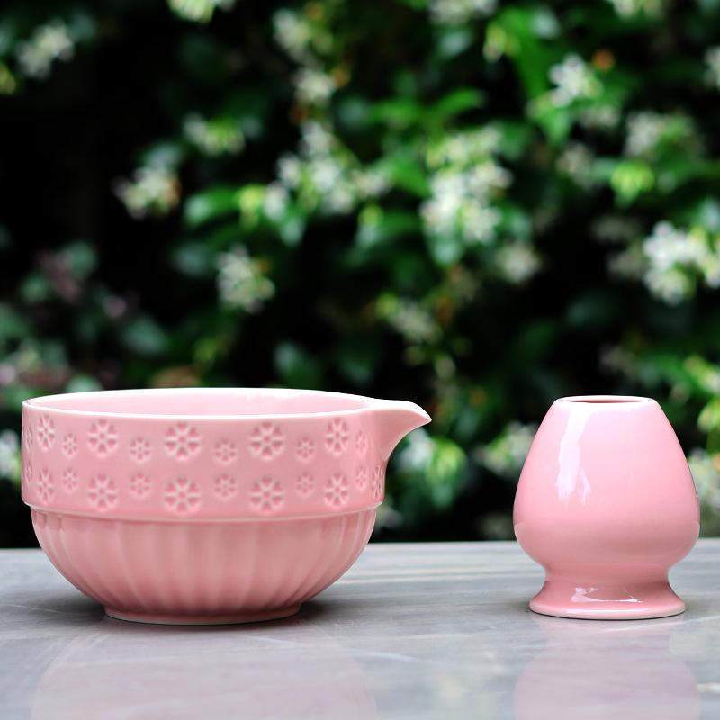 5PCS/Set Matcha Tea Set Ceramic Matcha Bowl Reusable Bamboo Whisk Scoop Teaspoon Sifter Vintage Song Dynasty Tea Ceremony Kit
