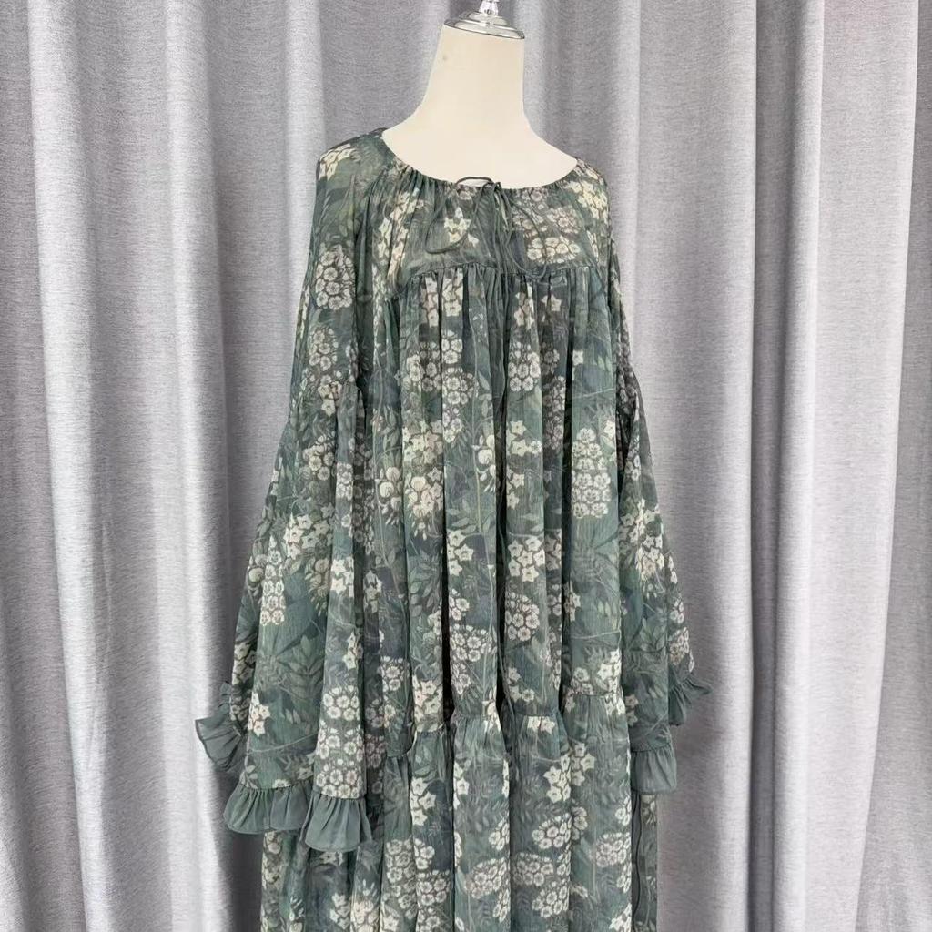Green Floral Maxi Dress - Spring/Summer Collection