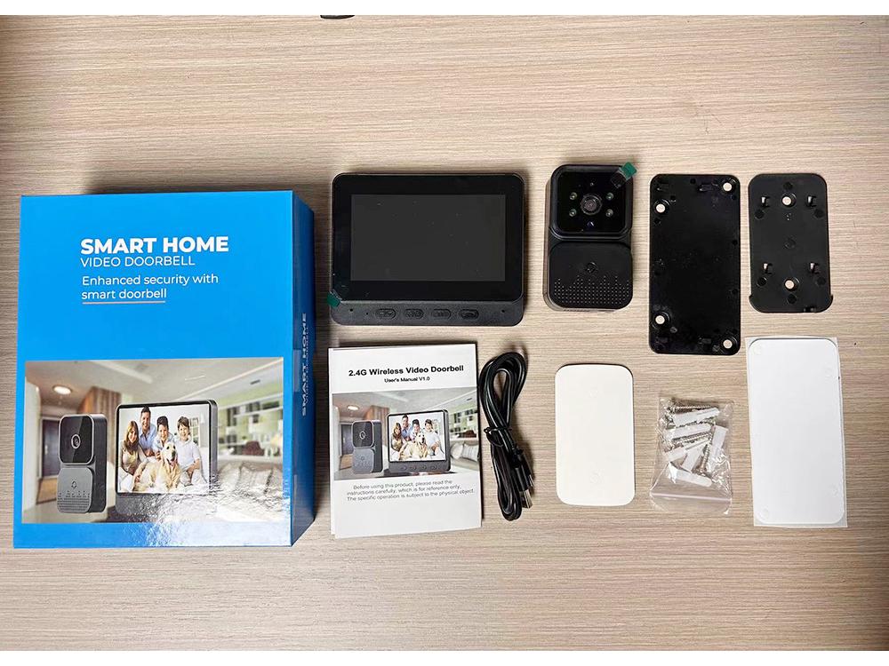

Wireless Visual Smart Doorbell with Screen, Voice Intercom, and Infrared Night Vision Monitoring.