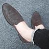 Tägliche Slipper Herren Schlichter Stil Niedriger Absatz Business Casual Schuhe Atmungsaktiv Leicht Bequem Jugend Friseur Herrenschuhe