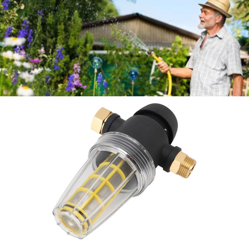 Pressure Washer Garden Hose Inlet Filter 3/4 Inch Port 100 Mesh Threaded Connector Garden Hose Filter Attachment