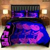 Tits Teen Titans Pattern Bedding uilt Set uilt Cover Pillowcase Home Decoration Birthday Gift (1 * duvet cover + 2 * pillowcase without core)