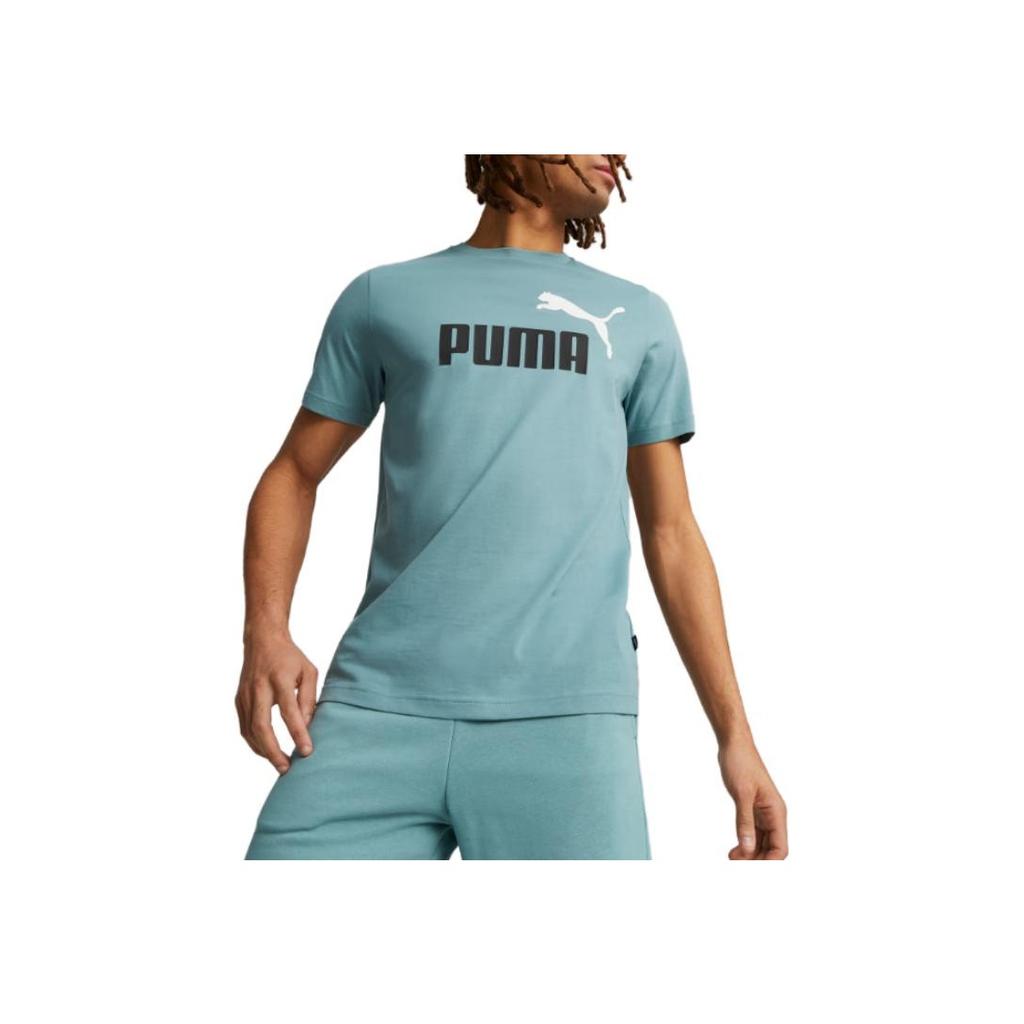 New PUMA ESS+ T Shirts Men's Blue 847666-85
