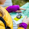 Wasserdichter Kompass Outdoor-Gadget Navigation Wanderkompass Camping Orientierungslauf Rucksackreisen Kartenlesekompass für Pfadfinder Kinder