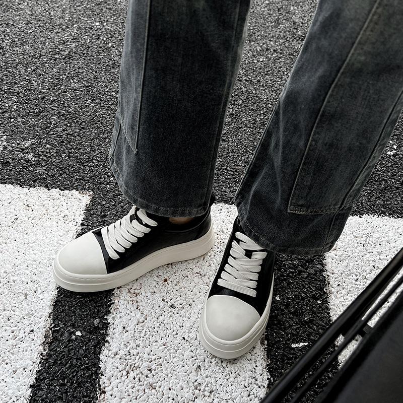 Thick soled casual men's shoes Trendy minimalist design style Leisure Party Youth outdoor height shoes Hot selling high-quality