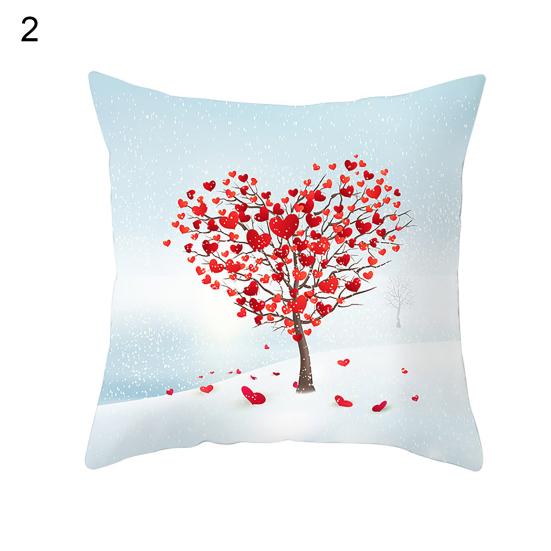 Drukowane serce drzewa Miękka poszewka na poduszkę na Walentynki Pokrowiec na poduszkę Dekoracja domu