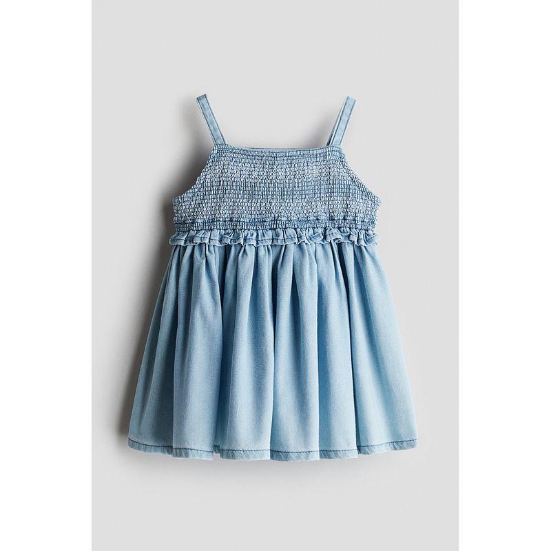 

HM Dress 2025 Children s Summer Clothing Baby Girl Pleated Denim Dress 1289492