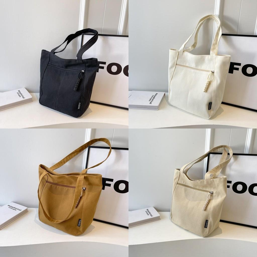 Stylish Lightweight Large Capacity Commuter Tote Bag For Women Trendy Canvas Shoulder Bag