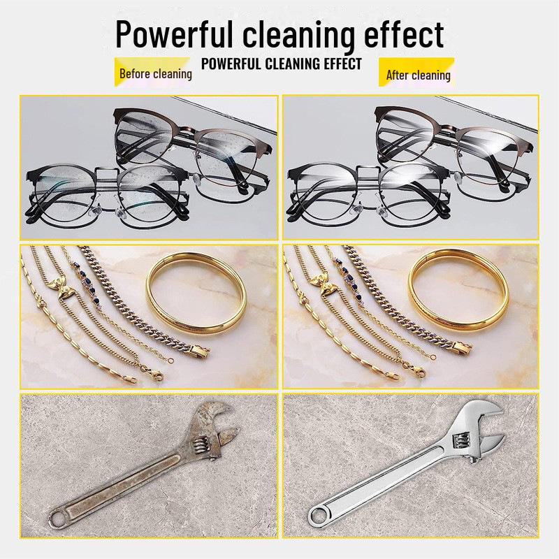 Ultrasonic Cleaner: Glasses, Jewelry, Circuit Boards & Household Items