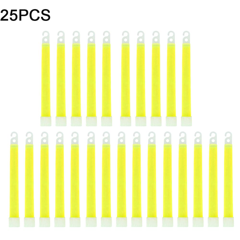 1-50pcs Glow Sticks with Hook 6 inch Fluorescence Light for Hiking Camping Outdoor Emergency Concert Party Light Sticks