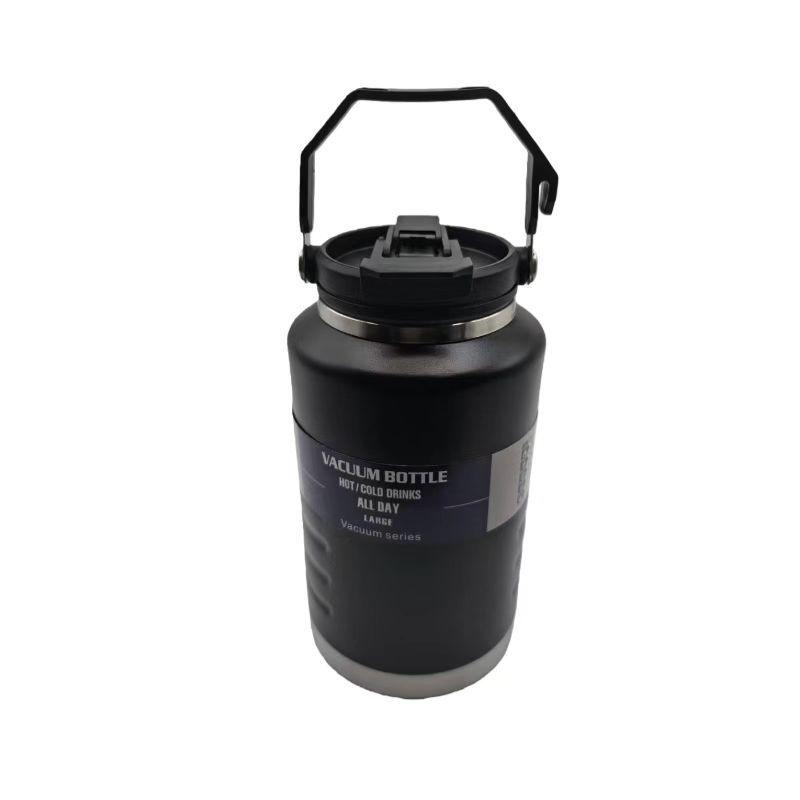 

Large Capacity Drop-proof Insulated Water Bottle with Handle for Outdoor Sports 2000ml