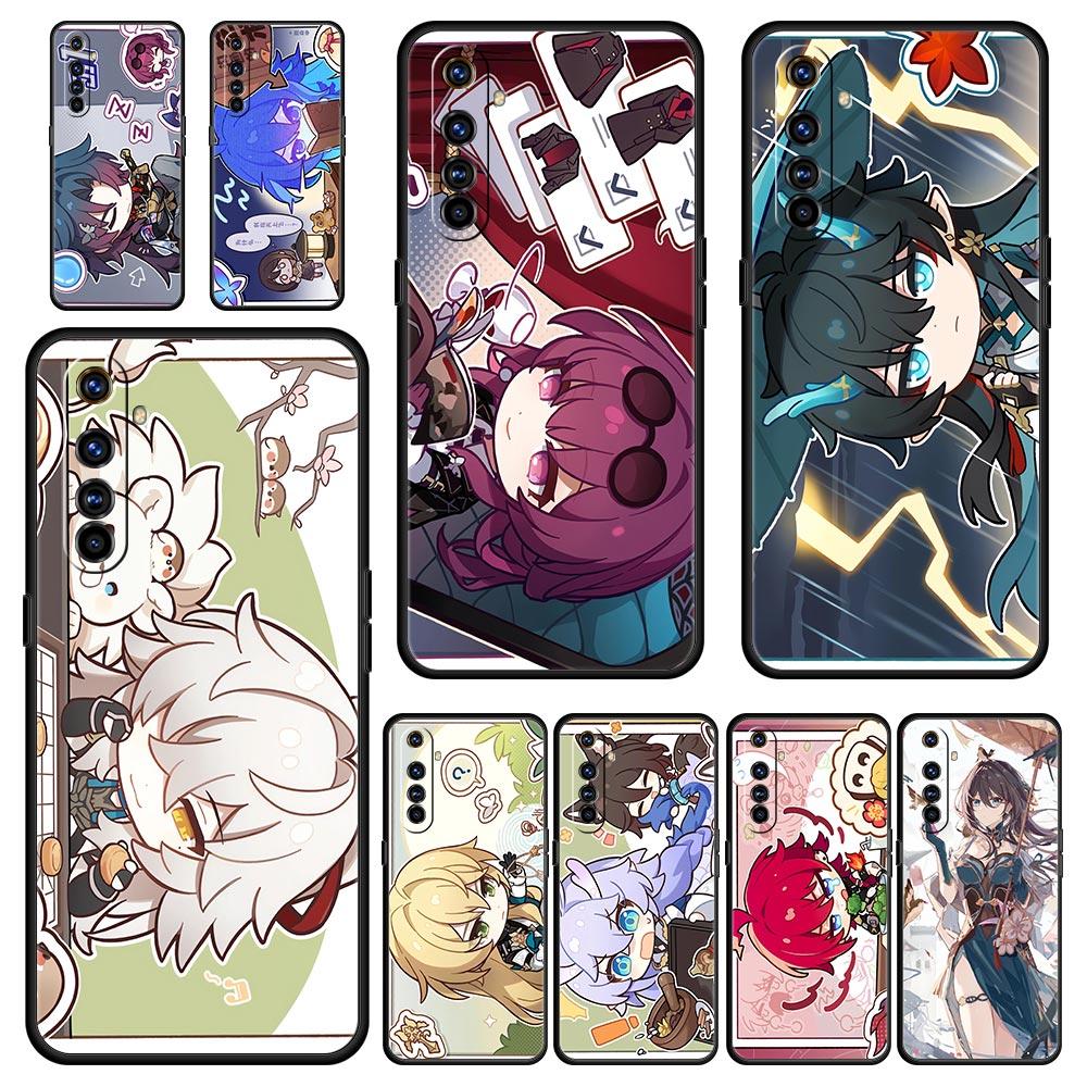 For Realme GT Neo 2 3 3T 5 Phone Case 12 11 5G 10 9 8 5G 7 6 GT5 GT3 GT2 Pro C21 C11 C25 C35 Cover Game Honkai Star Rail Anime
