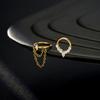 ASTM F136 G23 Titanium Internally Threaded Labret Body Piercing Jewelry Piercing Cartilage Helix Flat Back Stud Earring