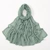 Autumn new solid color hot-selling Malay Indonesian cotton headscarf, monochrome wide-brimmed thin Modal breathable scarf