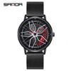 Sanda Men's 360° Rotating Dial Quartz Wristwatch - Casual Fashion Wheel Series
