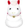 Sanei Boeki 2026 Year of the Horse Plush Toy White 7x6.5x10cm Soft Stuffed Animal