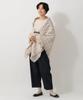 Afternoon Tea Living Stole JN28 Tartan Check Poncho / Afternoon Tea Original Tartans Beige