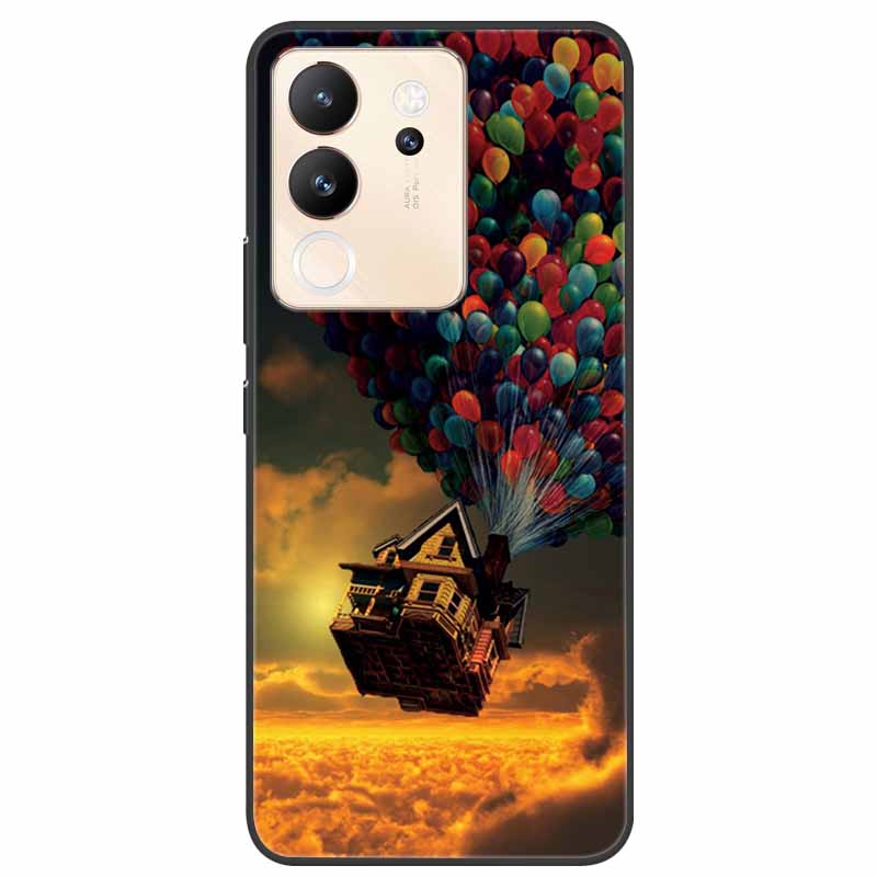 For Vivo V30 Lite Case 6.67'' Silicone Painted Soft TPU Protective Cover for Vivo V 30 Lite 5G Phone Cases V30Lite V2314 Cartoon