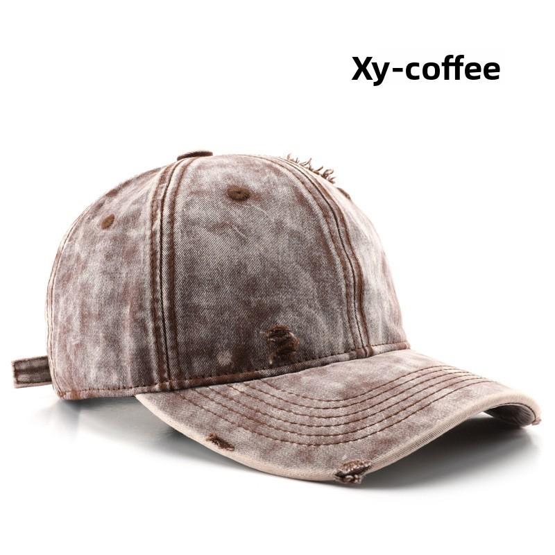 Vintage Style Cotton Baseball Cap With Sun Protection For Outdoor Activities