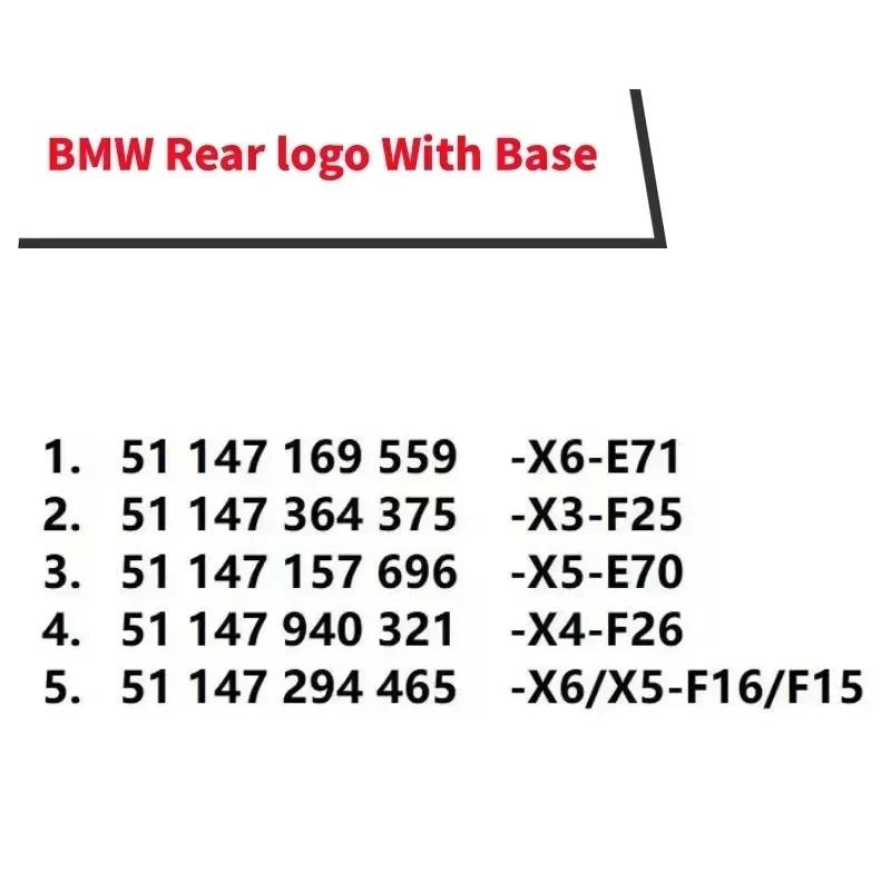 Pentru BMW Pentru BMW Logo Albastru și Alb X6 E71 F16 X3 F25 X5 E70 F15 X4 F26 Emblema Față 3D ABS Crom Cromată Emblema Portbagaj Spate Cu B