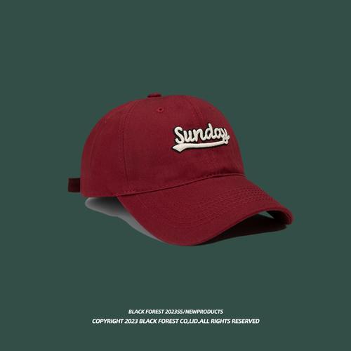Hat Brim Tall Crown Baseball Cap round Face Suitable Hat Female Face-Looking Small Peaked Cap Male