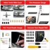 75pcs Tire Repair Tool Kit with Mach-E Jack Pad for Ford Mustang 2021-2024 Rubber Jack Puck Car Lift Accessories Storage Box